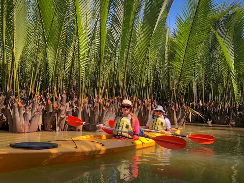 hoi an kayaking cycling tour mangrove countryside 3 Kayaking through the dense nipa palm mangrove forest on the Hoi An Kayaking & Cycling Tour
