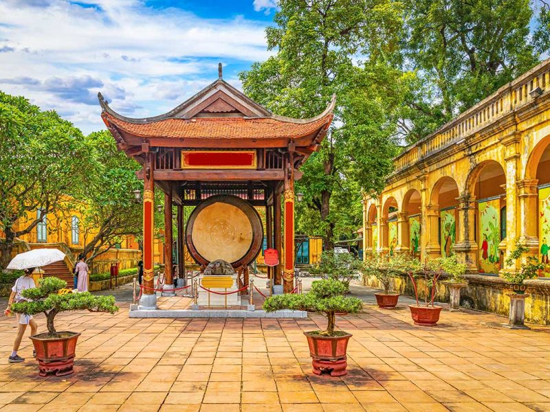 imperial citadel of thang long 4 Stone Stele with Turtle Statue: A stone stele with a carved turtle statue, a symbol of longevity and wisdom, stands in the Imperial Citadel of Thang Long. (Imperial Citadel of Thang Long)