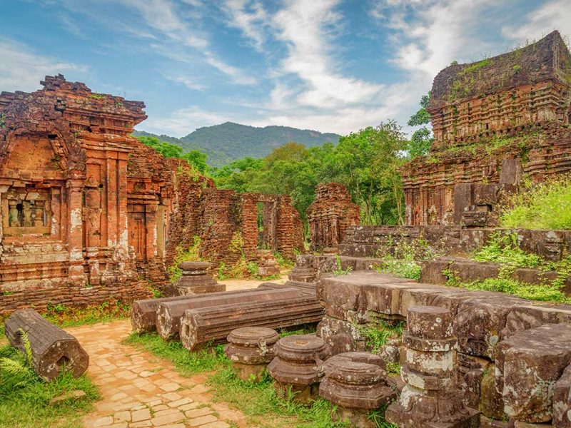 my son sanctuary day trip hoi an 1 Ancient brick temples surrounded by jungle at My Son Sanctuary – one of the best day trips from Hoi An for history and culture lovers.