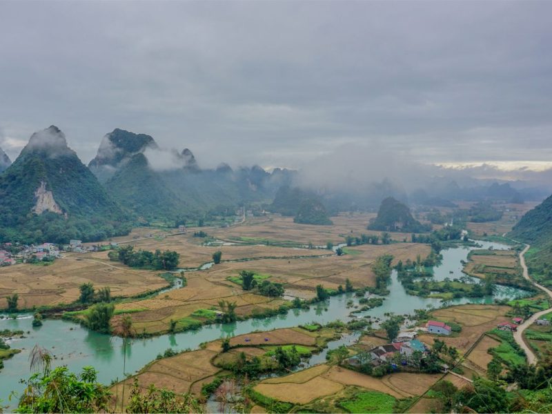 phong nam valley cao bang 2 Viewpoint at Phong Nam valley in Cao Bang