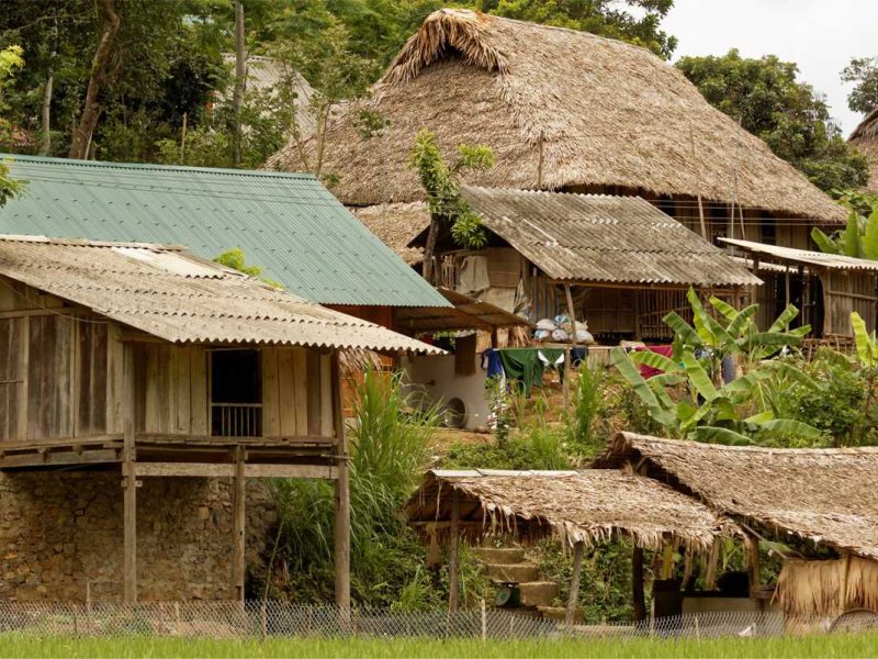 minority village in Pu Luong nature reserve