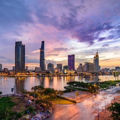 Saigon River Skyline Ho Chi Minh City