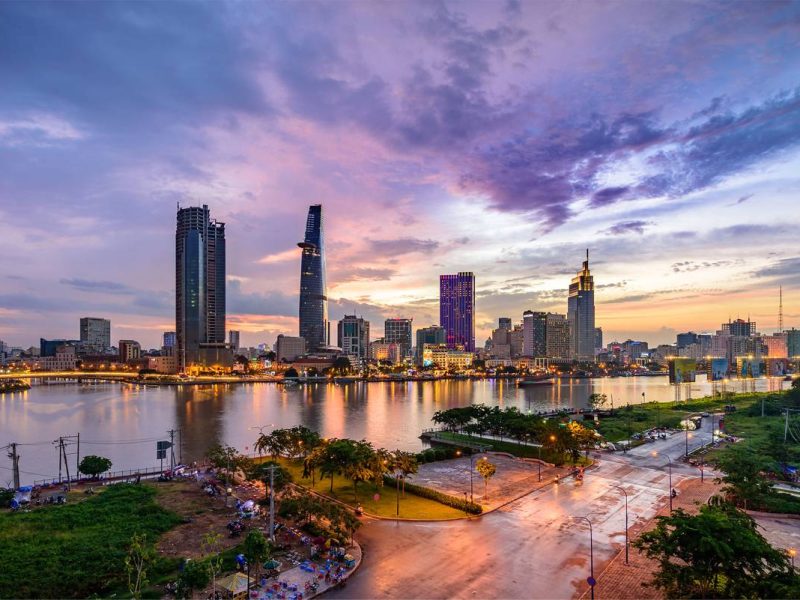 Saigon River Skyline Ho Chi Minh City