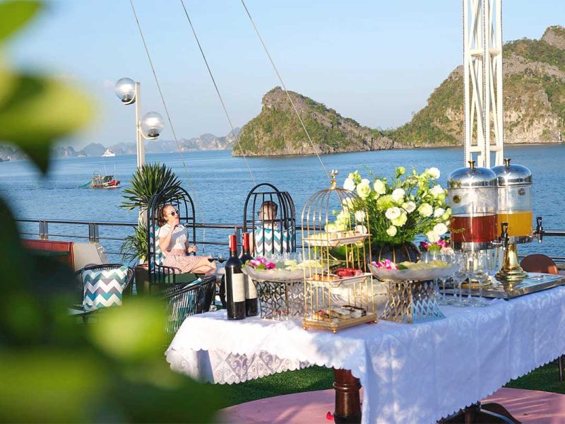 sea lion day cruise halong bay 7 Outdoor view on Sea Lion Cruise in Halong Bay