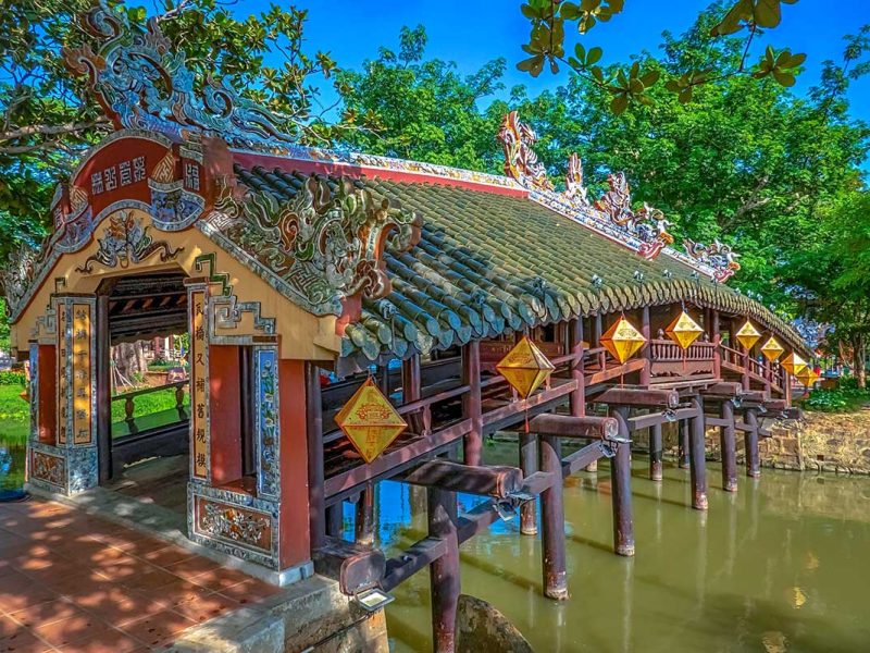 thanh toan bridge hue 6 The Thanh Toan Bridge stretching over a small canal